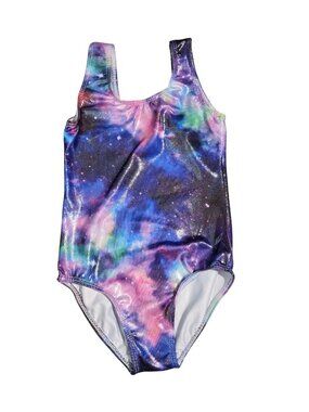 NWT | Toddler Shimmer Galaxy Nebula Foil Gymnastics Dance Leotard | Size 3T